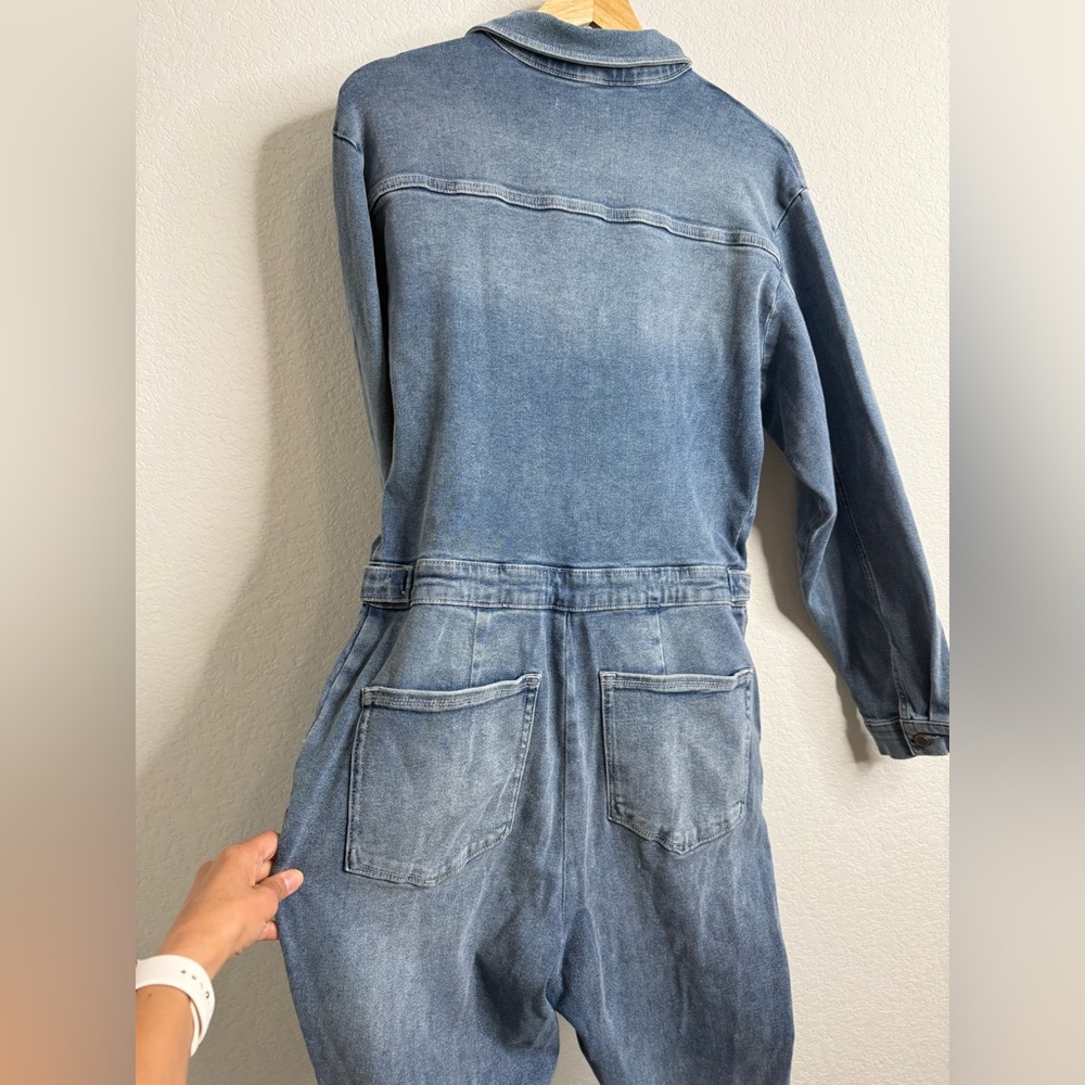 Good American Light Blue Denim Jumpsuit - Picture 14 of 16